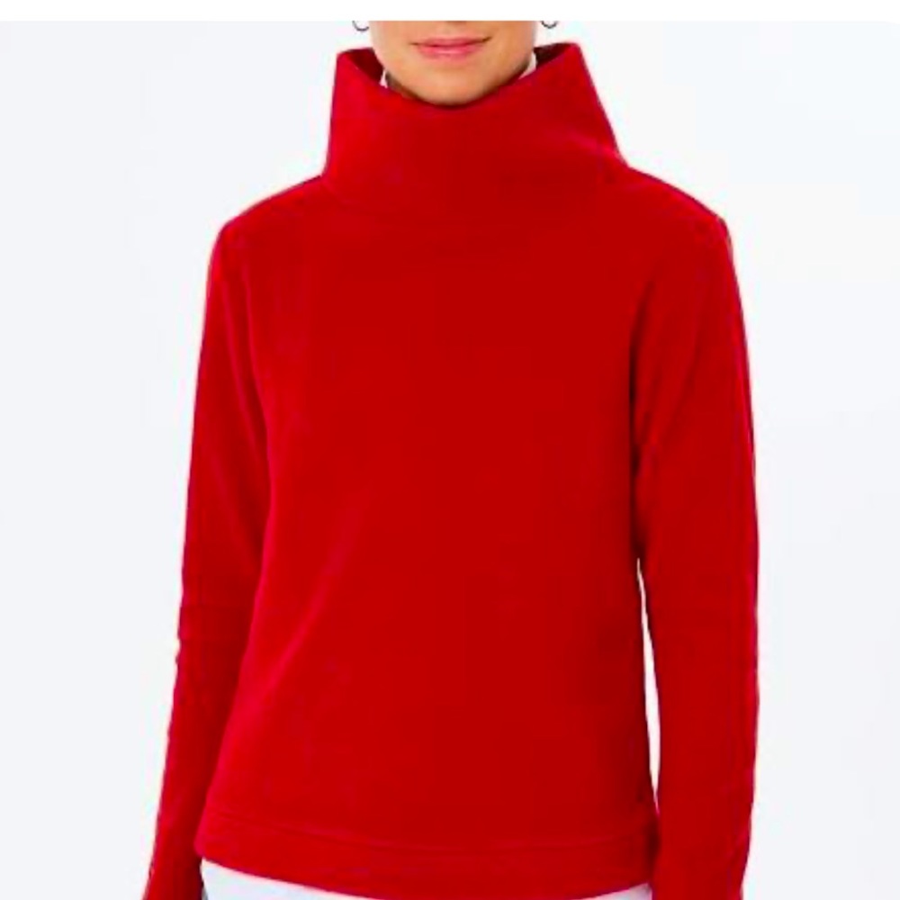 Dudley Stephens Red Greenpoint Turtleneck, Size M